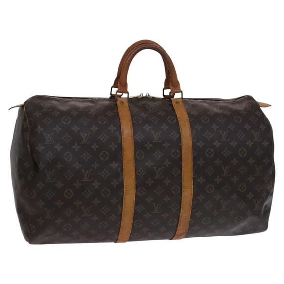 LOUIS VUITTON Monogram Keepall 55 Boston Bag M41424 - Picture 1 of 16